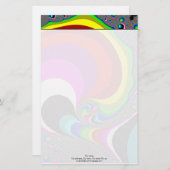 040 Obama - Fractal Art Briefpapier (Voorkant / Achterkant)