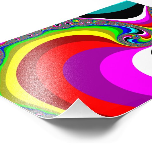 040 Obama - Fractal Art Foto Afdruk (Hoek)