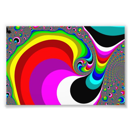 040 Obama - Fractal Art Foto Afdruk (Voorkant)