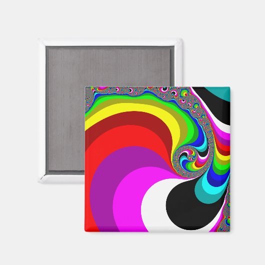 040 Obama - Fractal Art Magneet (Voorkant / Achterkant)