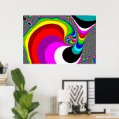 040 Obama - Fractal Art Poster (Thuiskantoor)