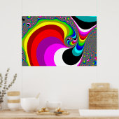 040 Obama - Fractal Art Poster (Keuken)