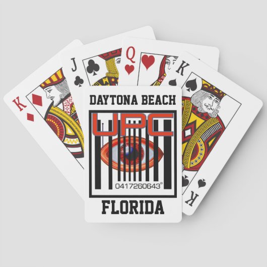 0417260643 UPC "Bar Code" Daytona Beach Pokerkaarten (Achterkant)