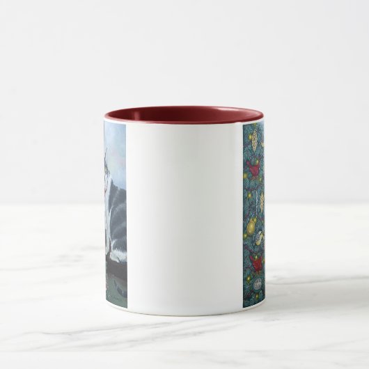 0417 Kerstkat Mok (Midden)