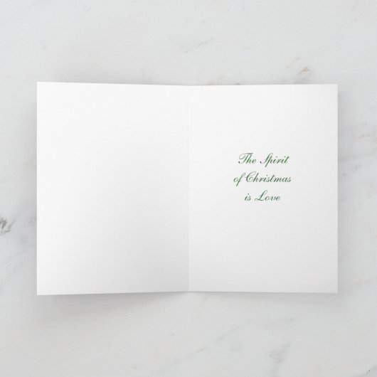 0417 Wenskaart met kat- en kerstbomen Feestdagen Kaart (Binnen)