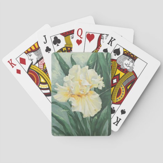 0434 Cream Iris Pokerkaarten (Achterkant)