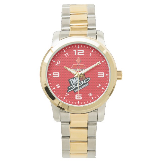 043 Mitshubishi TMR Logo Accessoires Horloges (Voorkant)