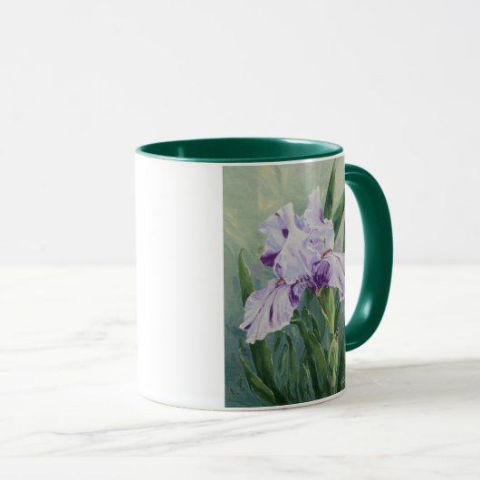 0440 Paarse iris Mok (Voorkant rechts)