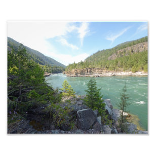 0442 8/12 Foto van Kootenai-Herfsten in Libby. Afdruk