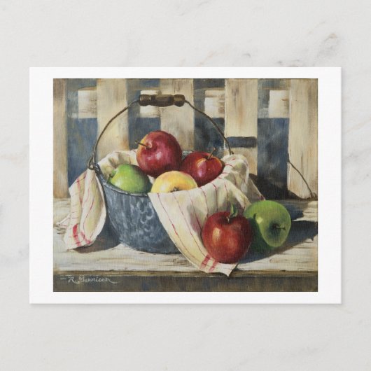 0449 Appelen in het Briefkaart van de Pail Enamelw (Voorkant)