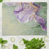 0455 Paarse Irises Theedoek (Gevouwen)