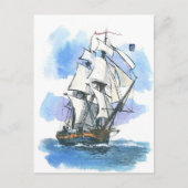 (045) HMS Surprise Tall Ship Briefkaart (Voorkant)