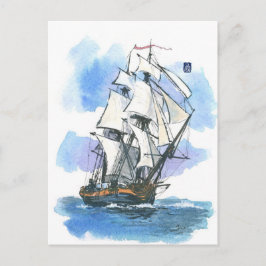 (045) HMS Surprise Tall Ship Briefkaart