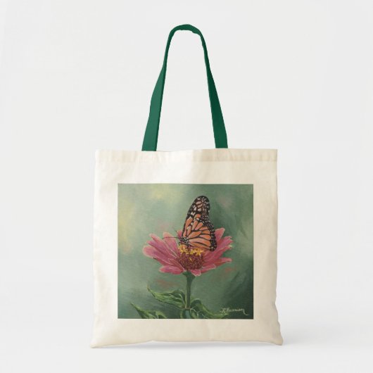 0465 Monarch Butterfly op Zinnia Tote Bag (Voorkant)