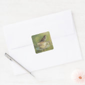 0470 Sparrow Vierkante Sticker (Envelop)