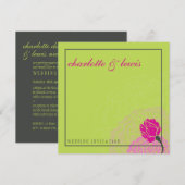 047-Laura :: TROUWKAARTEN :: elegante roos Kaart (Voorkant / Achterkant)