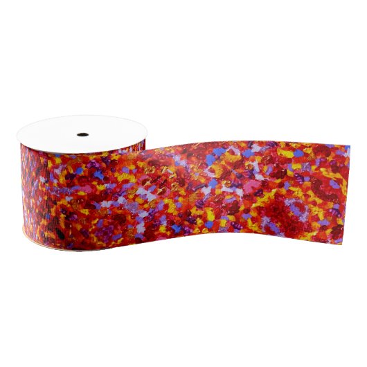 047 Rood en Goud Dotting Lint (Spoel)