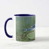 0481 Blue Jay bij feeder Mok (Links)