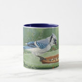 0481 Blue Jay bij feeder Mok (Midden)