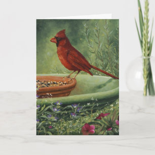 0487 Cardinal Sympathy Card Kaart