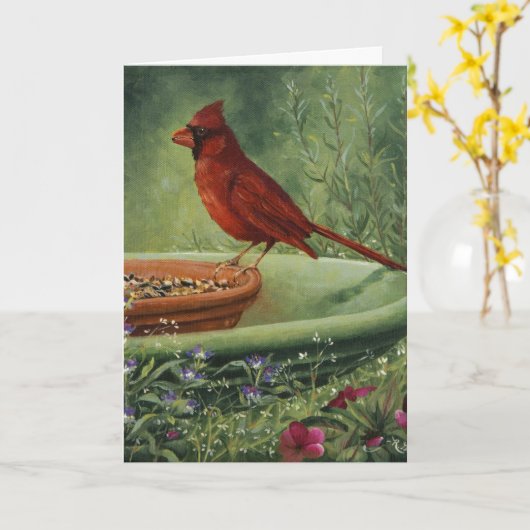 0487 Kardinale Vaderdag Kaart (Gele Bloem)