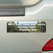 048, het hart van het Man weg van de natuur wordt  Bumpersticker (Op auto)