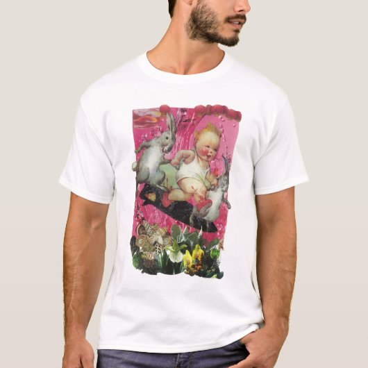 049 - Surfende Bunnies T-Shirt (Voorkant)