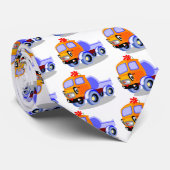 04_033 KUSTVERVOERSCOLORFUL CARTOON TRUCK RIG STROPDAS (Opgerold)