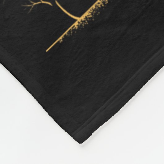 04.08.24 Totale Zonsverduistering 2024 Fleece Deken (Hoek)