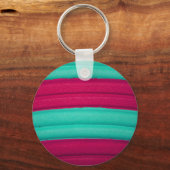 04 Blauwe en roze regenboogSleutelhanger Sleutelhanger (Voorkant)