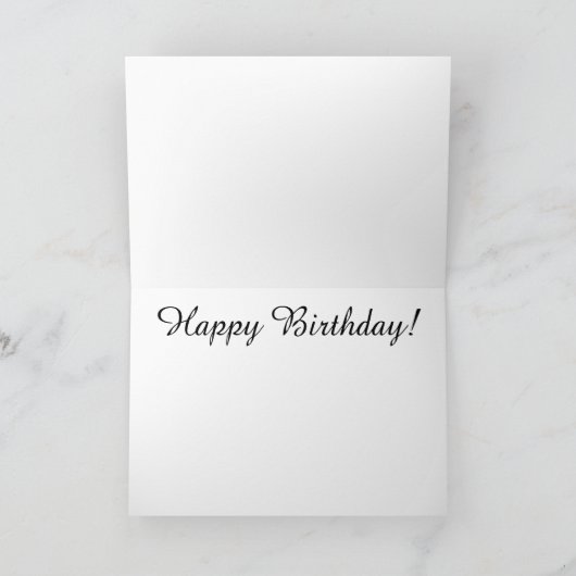 04 - Happy Birthday Basi, het kattenWenskaart Kaart (Binnen)