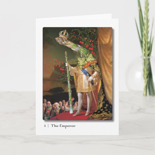 04 het Wenskaart van het Tarot van de Keizer Kaart (Voorkant)