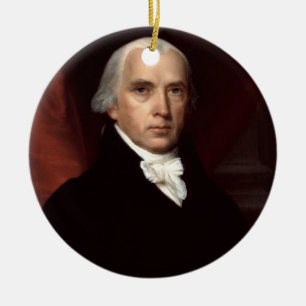 04 James Madison Keramisch Ornament