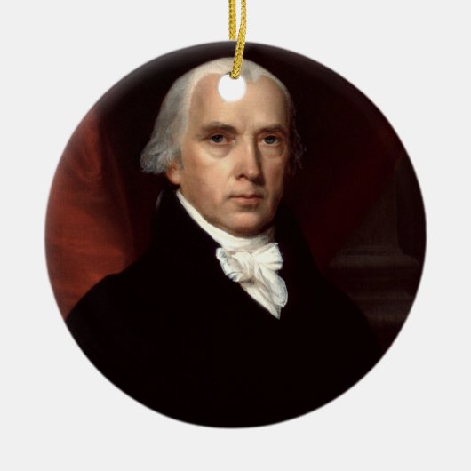 04 James Madison Keramisch Ornament (Voorkant)