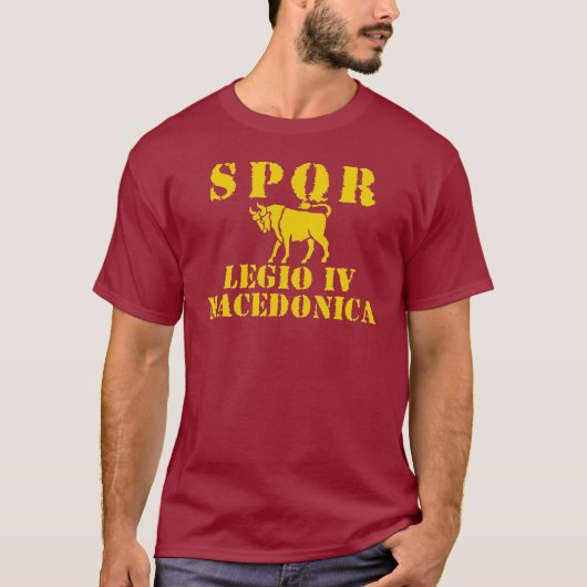 04 Julius Caesar's vierde Legion - Roman Bull T-shirt (Voorkant)