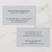 04 Moderne professionele Visitekaartje lichtgrijs (Voorkant / Achterkant)