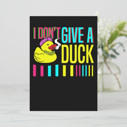 04.Rubber duck for a Duck Lovers Save The Date (Staand voorkant)