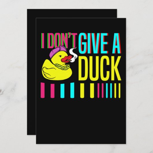 04.Rubber duck for a Duck Lovers Save The Date (Voorkant / Achterkant)