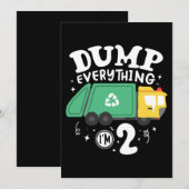 04.Vervuilingswagen voor vuilniswagens Save The Date (Voorkant / Achterkant)