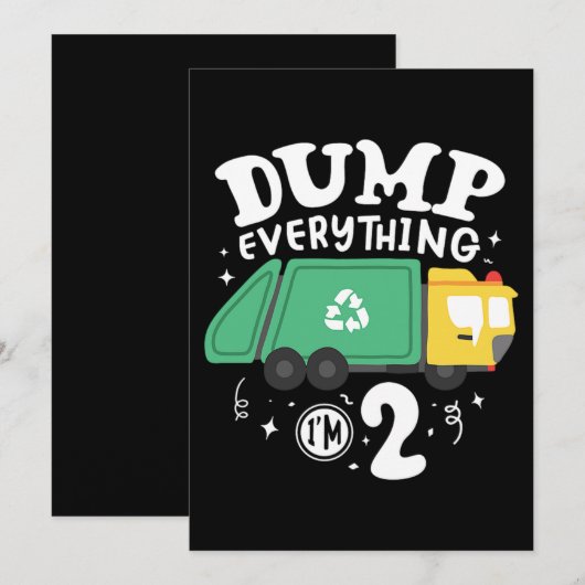 04.Vervuilingswagen voor vuilniswagens Save The Date (Voorkant / Achterkant)