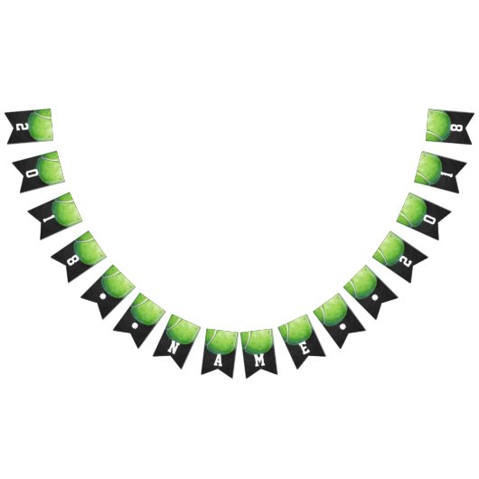 04of12 Tennis Ball Thed Party Bunting Vlaggetjes (Alle)