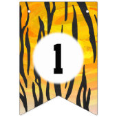 04of12 Tiger Theme Party Bunting Vlaggetjes (Derde vlag)