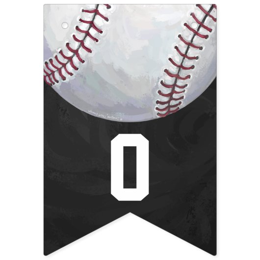 04van de 12 baseball-bundeling van hooggeplaatste  vlaggetjes (Tweede vlag)