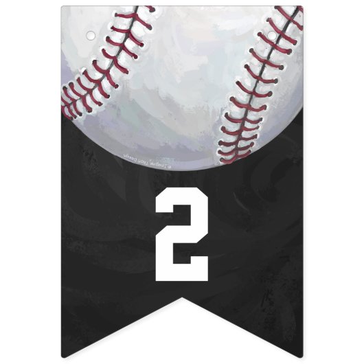04van de 12 baseball-bundeling van hooggeplaatste  vlaggetjes (Eerste vlag)