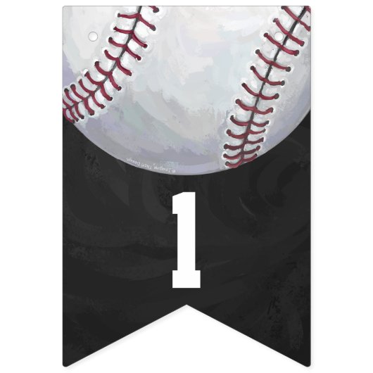 04van de 12 baseball-bundeling van hooggeplaatste  vlaggetjes (Derde vlag)