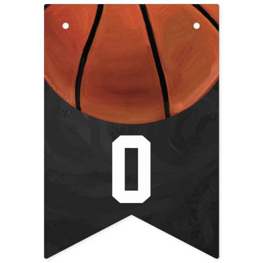 04van de 12 Basketball Thmed Party Bunting Vlaggetjes (Tweede vlag)