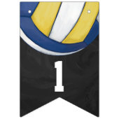 04van de 12 Volleyball-bundeling van hooggeplaatst Vlaggetjes (Derde vlag)