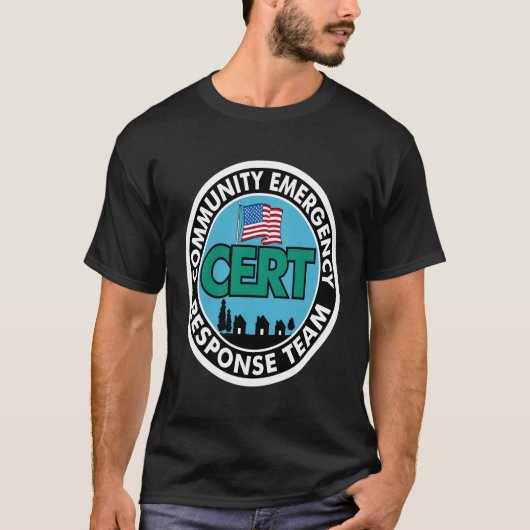 051040 CERT Response Team Wit Achterdruk T-shirt (Voorkant)