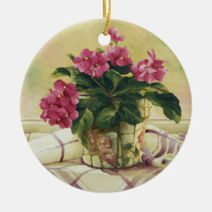 0511 Afrikaans geweld in mozaïekplant Keramisch Ornament