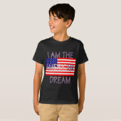 051207 Ik ben de Amerikaanse droom T-shirt (Voorkant volledig)